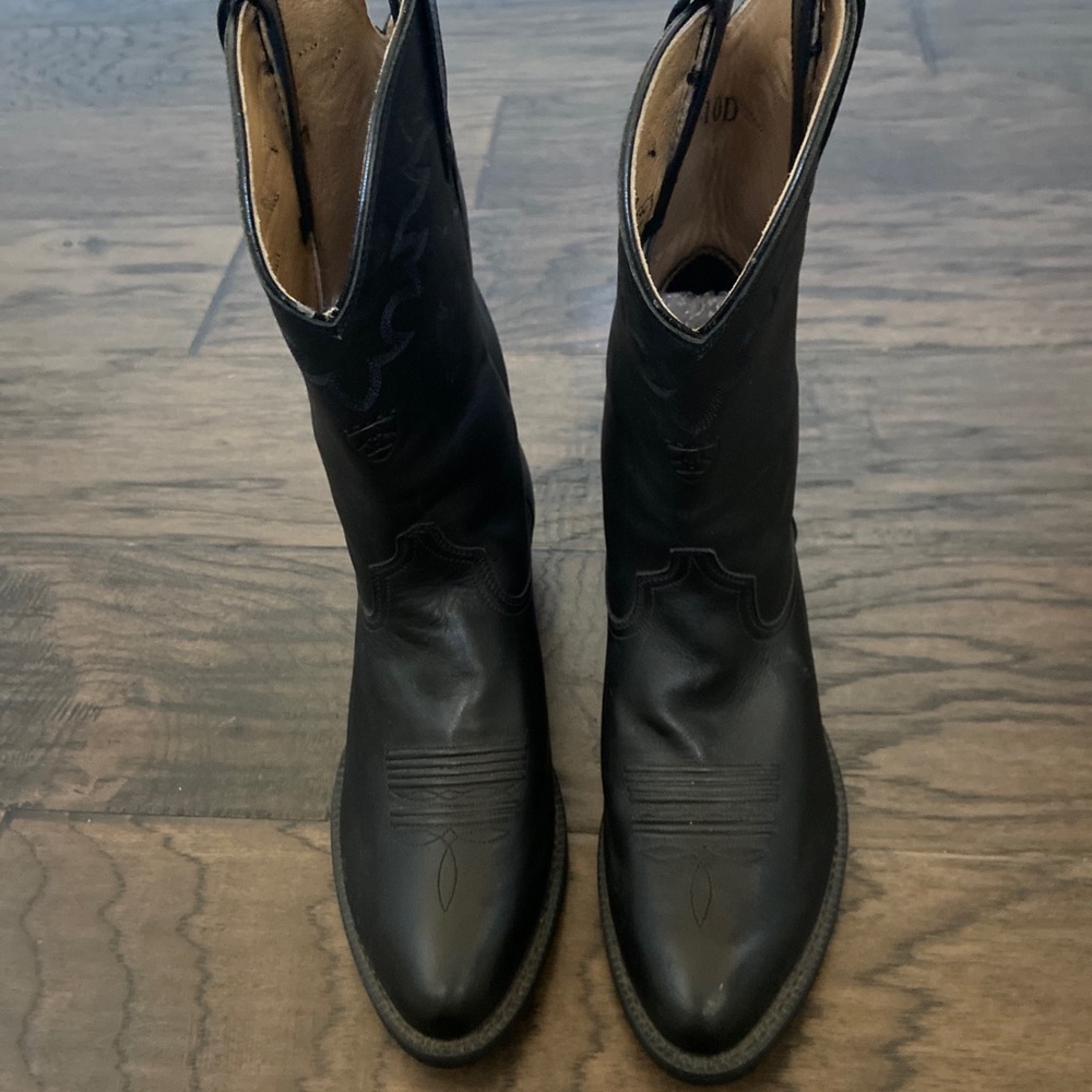 Men’s Ariat Cowboy Leather Boots Size 10